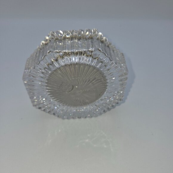 vintage Madison Avenue Crystal Sunburst Desk Clock lead crystal. - Picture 7 of 10